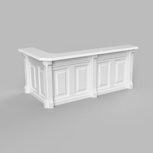 STL Datei- 1/12 Miniature Bar Counter STL für Puppenhäuser und Miniaturprojekte (kommerzielle Lizenz)