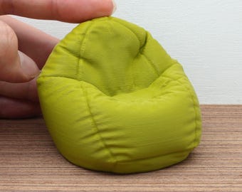 STL File - 1/12 & 1/6 Scale Bean Bag Chair for Dollhouses and Miniature Projects