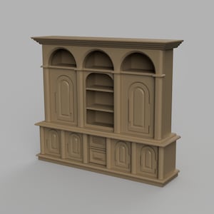 STL-bestand: modulaire grote kast, schaal 1/12, versie 1 STL voor poppenhuizen en miniatuurprojecten (commerciële licentie)