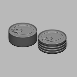 STL File - 1/12 and 1/6 Scale Miniature Canned Food STL Set (6 Piece ...