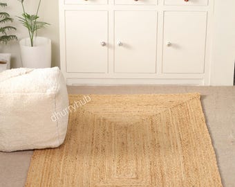 Handmade Jute Braided Area Rug: Eco Friendly Bohemian Decor