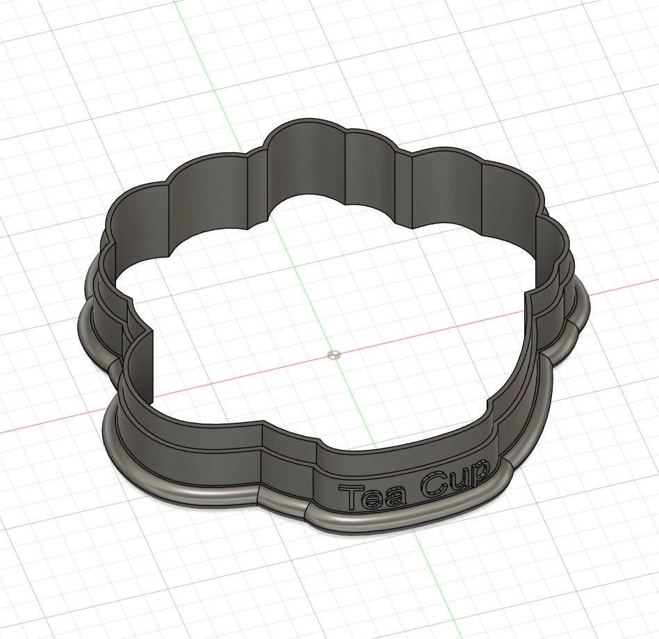Floral Teacup Cookie Cutter, Outline Only - Etsy