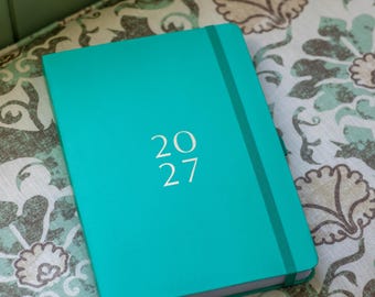 Agenda Busy B 2027 A5, una página por día - Verde