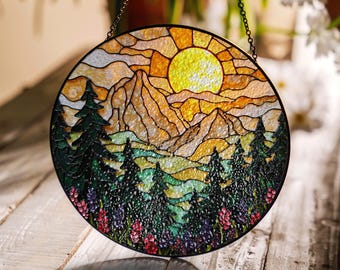 Acchiappasole in vetro colorato, Acchiappasole per finestra Acchiappasole multiuso in vetro colorato, decorazione della finestra accattivante in colori vivaci per qualsiasi stanza, giardino, Ex