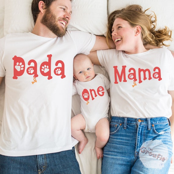 Dog Themed First Birthday Party T-shirt, Let's Paw-ty Outfit