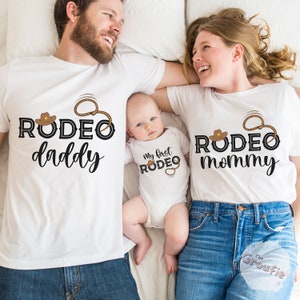 My First Rodeo Birthday Outfit, 1st Birthday Outfit, Rodeo Mama, Cowboy Cowgirl Birthday Shirt, Western Birthday Tee, Farm Birthday T-Shirts