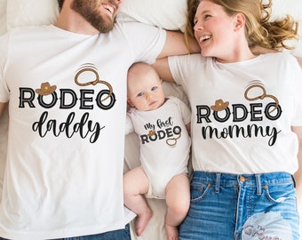 My First Rodeo Birthday Shirt, Cowboy Cowgirl, Western Tee