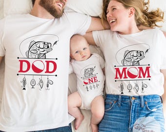 O-Fish-Ally One 1st Birthday Family Fishing Shirts