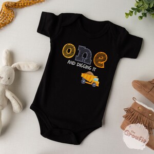 Construction Birthday Shirt, Construction Crew Shirts, One and Diggin It, Truck Birthday Outfit, Excavator Birthday, Family Birthday Tees