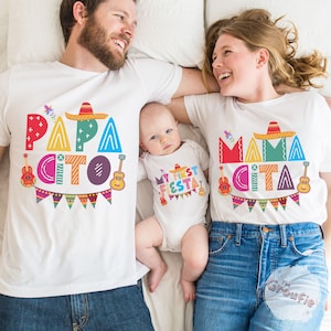 My First Fiesta, Fiesta Birthday Shirt, Mamacita T-Shirt, Family Fiesta Birthday Shirts, Cinco de Mayo Outfit, Mexican Fiesta Party Tees image 1