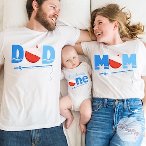 Fish 1st Birthday, O-Fish-Ally One Smash Cake Outfit, Boy First Birthday Shirt, Matching Family Fishing Birthday Tees, Fisherman Birthday