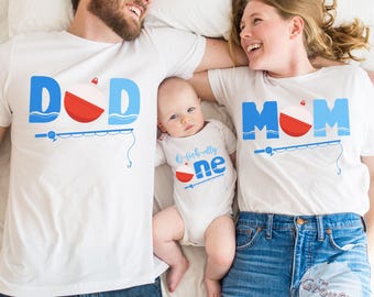 Fish 1st Birthday, O-Fish-Ally One Smash Cake Outfit, Boy First Birthday Shirt, Matching Family Fishing Birthday Tees, Fisherman Birthday