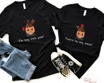 Valentines Day Gift For Boyfriend, Funny Couple Top, Couple Matching T-Shirts, Best Valentine's Gifts, Soul Mate, Valentine Matching Shirt