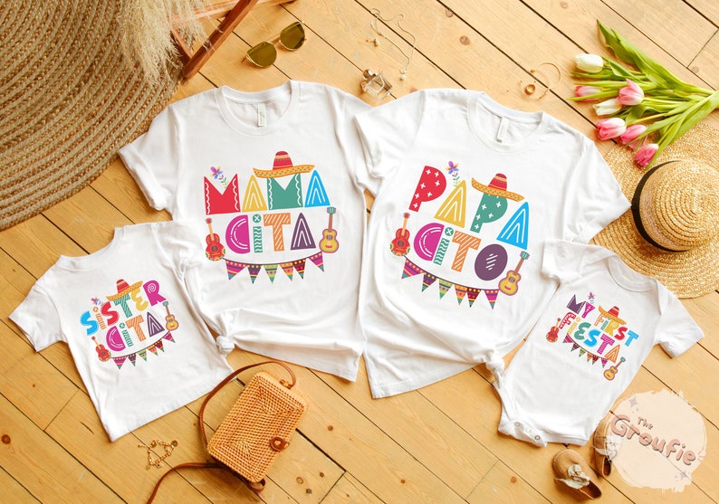 My First Fiesta, Fiesta Birthday Shirt, Mamacita T-Shirt, Family Fiesta Birthday Shirts, Cinco de Mayo Outfit, Mexican Fiesta Party Tees image 3
