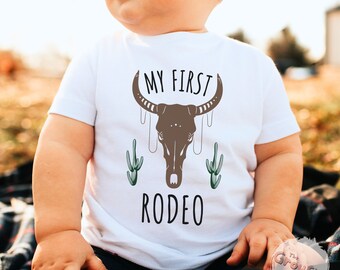 My First Rodeo Birthday Shirt, Cowboy Cowgirl Outfit