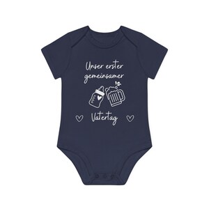 T-Shirt Baby Body Set unser erster gemeinsamer Vatertag Strampler Tshirt Babyflasche Bierglas süßer Bodysuit, Vatertagsgeschenk Bild 8