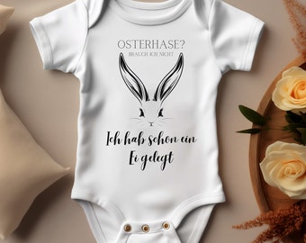 Easter Bunny? I laid an egg funny baby bodysuit minimalist cheeky design cute bunny Easter gift romper baby outfit for Easter