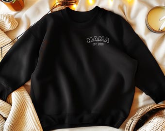 PersonalizedMom since... - Stylish sweater for all moms for Mother's Day or birthday or simply as a loving statement