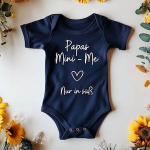Baby Body Papas Mini-Me only in sweet Father&#39;s Day gift funny romper for Father&#39;s Day funny bodysuit cheeky birthday gift for dad