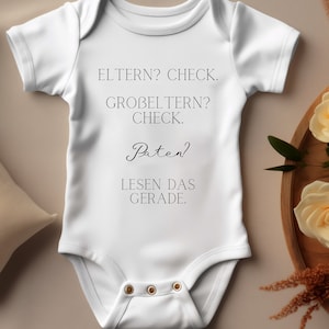 Baby Body Godparents ask parents grandparents godparents check cute funny romper gift for baptism romper cheeky saying godparents