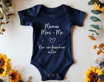 Romper Mama's Mini-Me only in sweet Mother's Day gift funny baby bodysuit for Mother's Day funny bodysuit cheeky birthday gift for mom