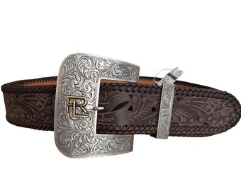 Ralph Lauren Rare collectable vintage lizard crystal leather belt. RARE Polo Ralph Lauren Lizard Belt Vintage Sterling Silver  main image 4