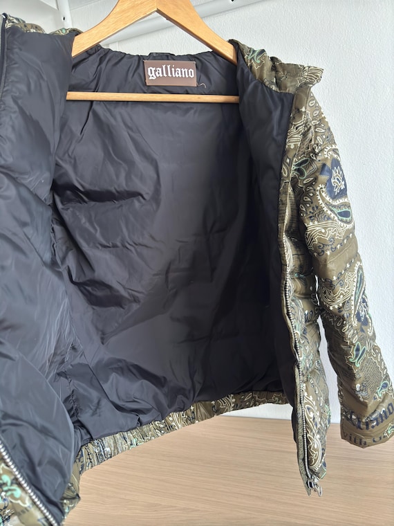 John Galliano Newspaper Gazette Designer Puffer Down Jacket