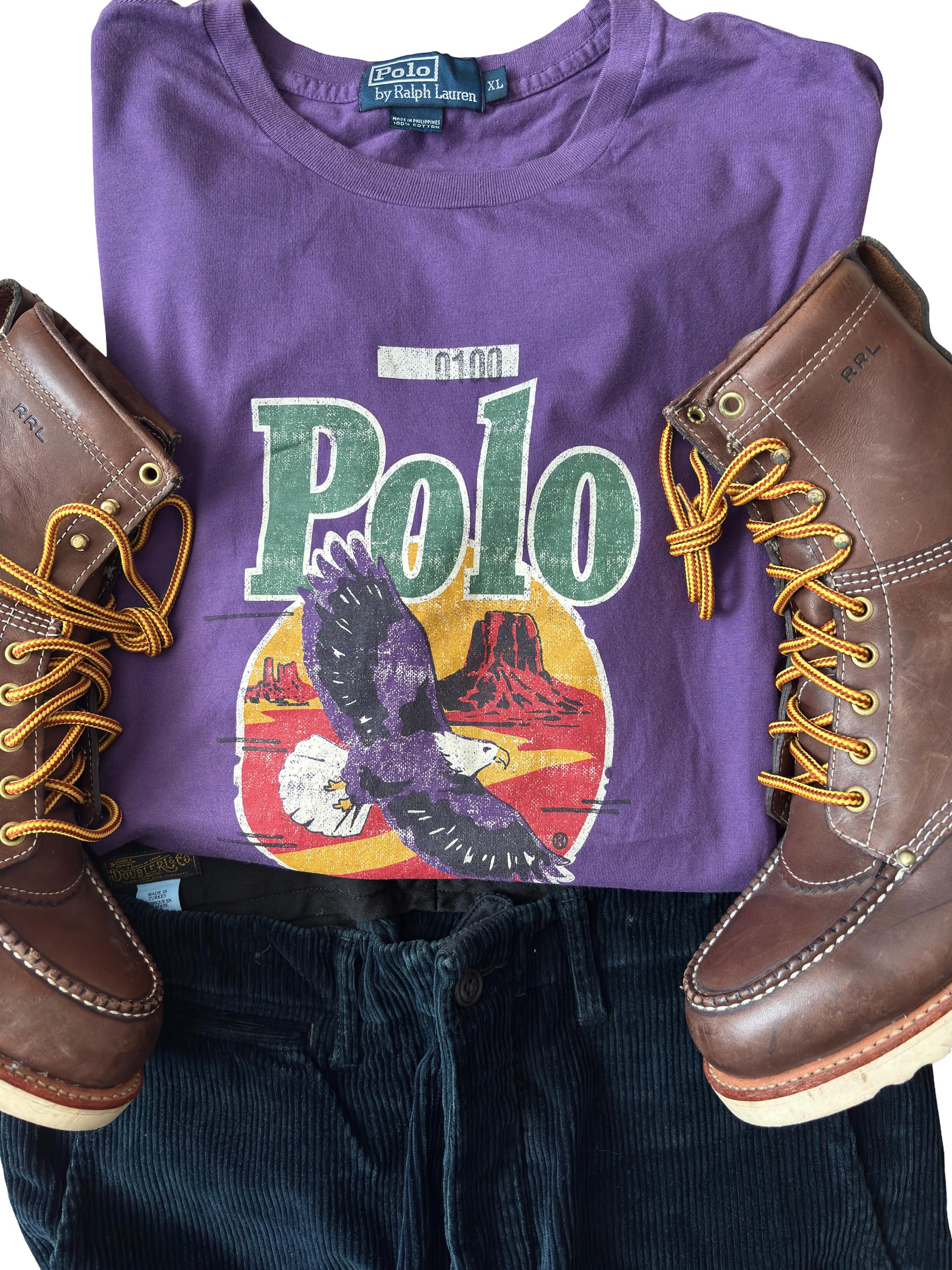 Vintage 90s Polo Ralph Lauren Eagle Sportsman Expedition T-shirt