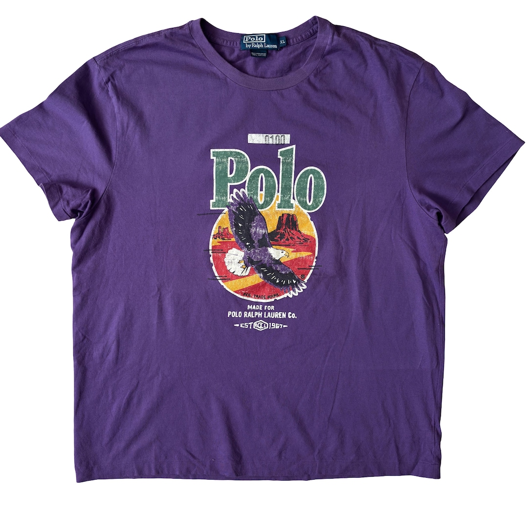 Vintage 90s Polo Ralph Lauren Eagle Sportsman Expedition T-shirt