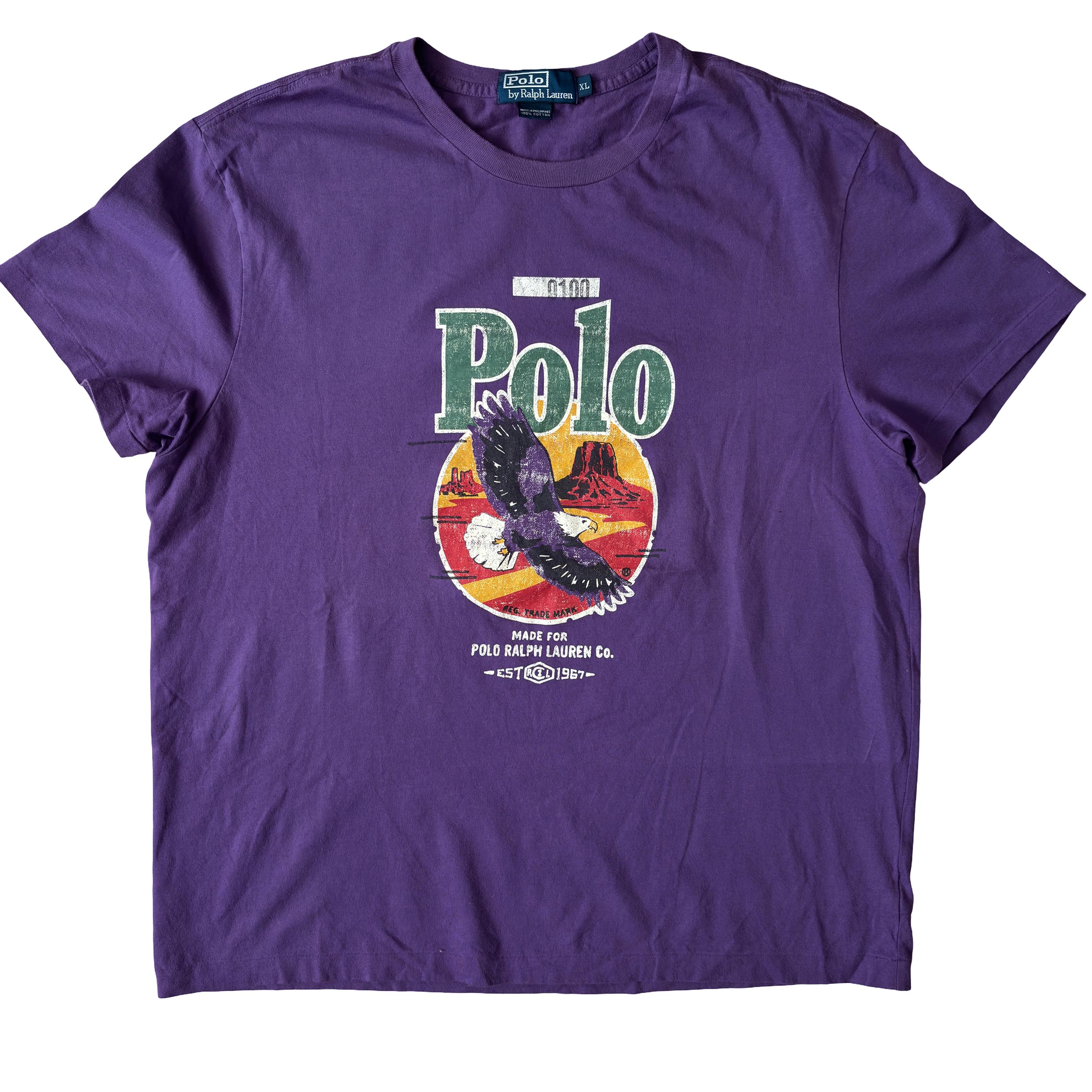 Vintage 90s Polo Ralph Lauren Eagle Sportsman Expedition T-shirt