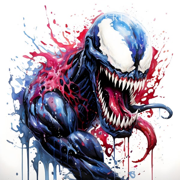 Venom Art Png Clipart, 12  Png Design, Boys Design Png, Villain Super Hero Png, Sublimation design Png,