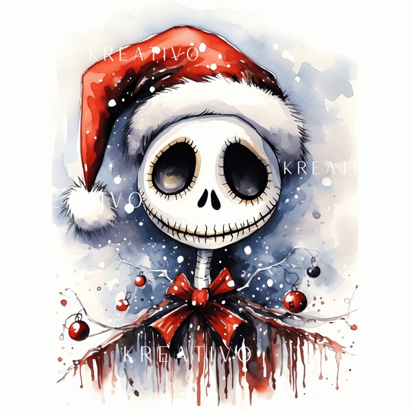 18 Jack Skellington  Christmas Png Clipart, Nightmare Christmas Png Design, Boys Design Png, Jack Sally Christmas Png, Christmas print