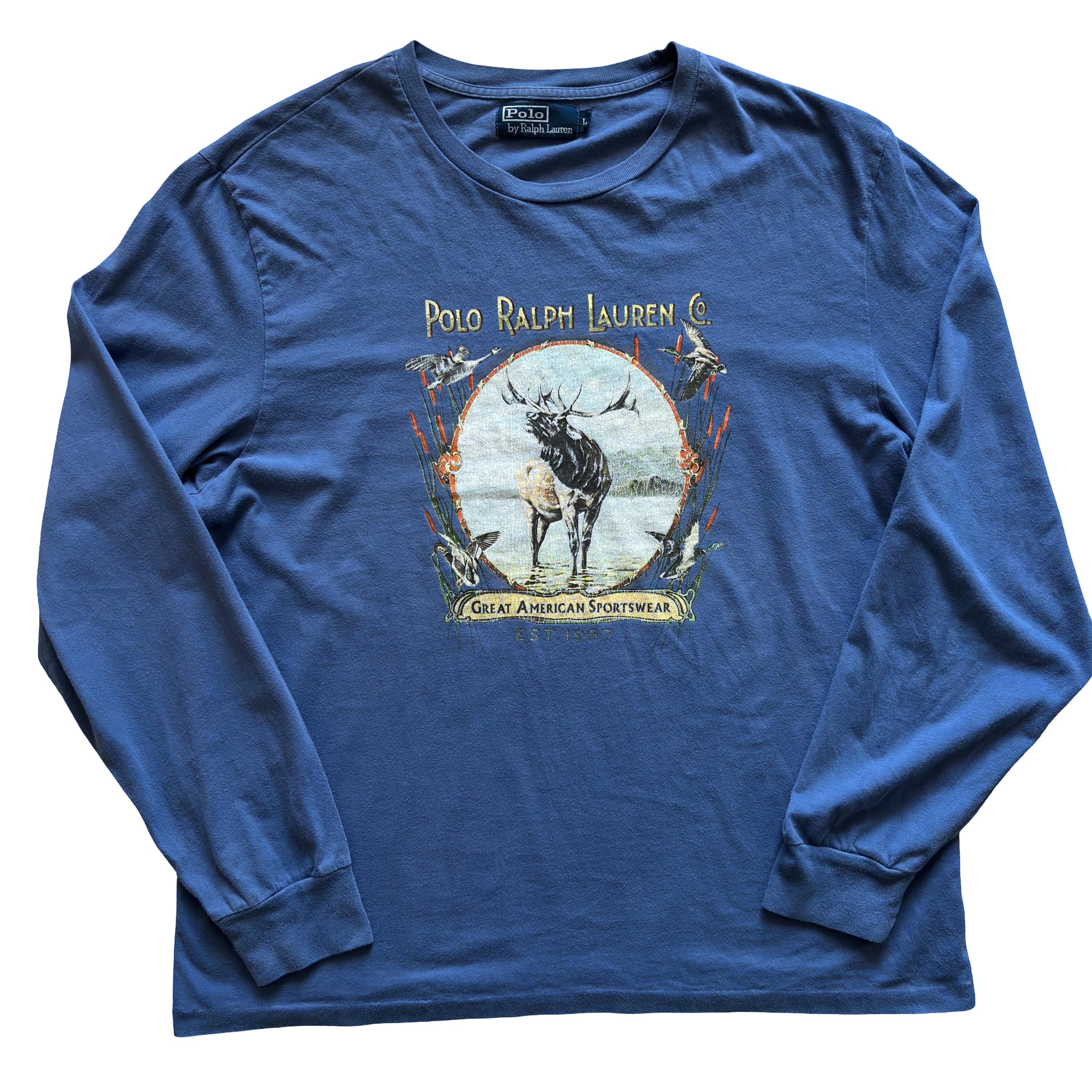 POLO COUNTRY RALPH LAUREN SPORTSMAN フィッシング スウェット 