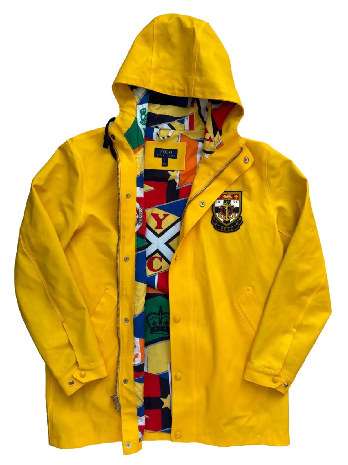 Vintage Polo Ralph Lauren RLYC Sailing RL67 Yellow Sailing Vintage Polo Ralph Lauren RLYC Sailing RL67 Yellow Sailing