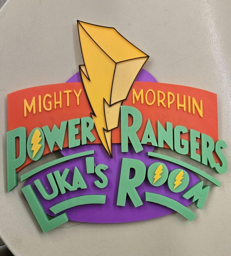 Power Rangers Custom Door Sign - Etsy