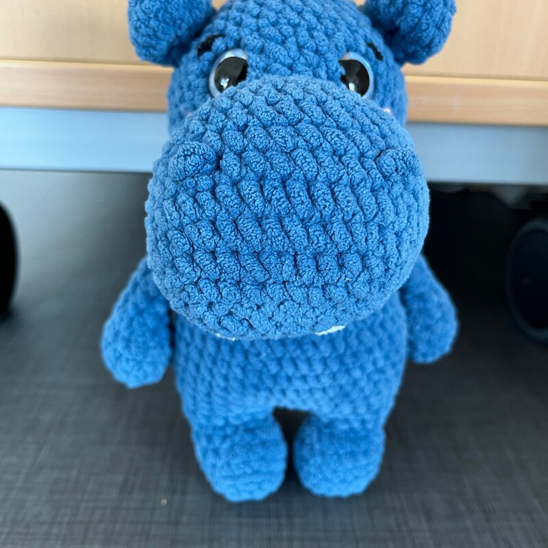 Peluche Hippopotame Au Crochet En Coton Bio 36 Cm – Global Affairs, Neuf