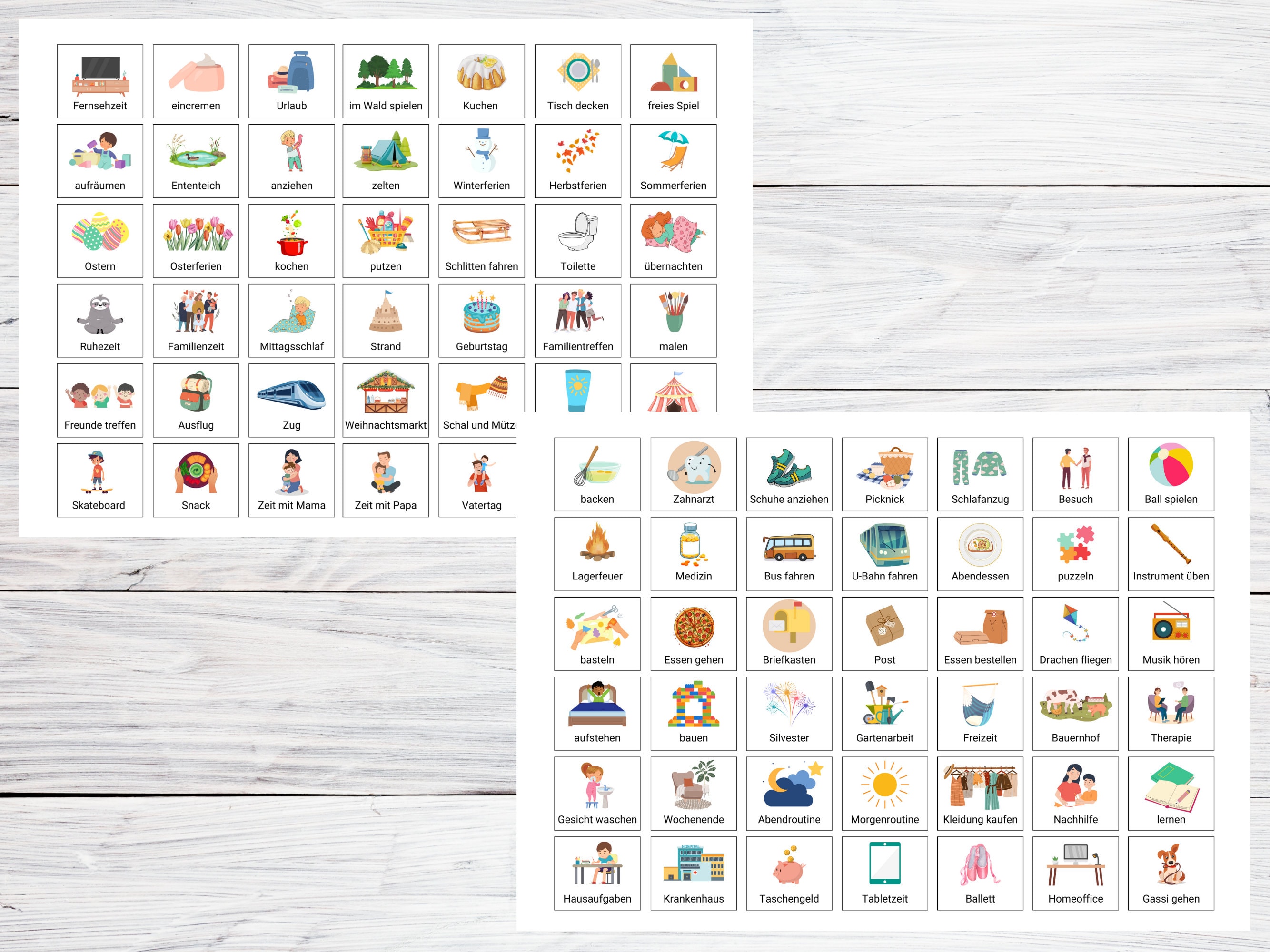 Routinekarten Kinder | Wochenplan | Tagesplan | selbstbestimmtes Planen