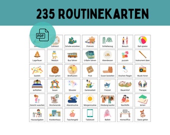 Rutinkort för barn | Veckoplanering | Dagsplanering | Självstyrd planering | Daglig rutin | Vardagsstruktur | PDF | Digitalt | Bildkort