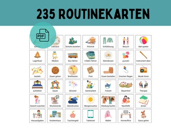 Routinekarten Kinder | Wochenplan | Tagesplan | Montessori | Tagesablauf | Zum Ausdrucken | PDF | Digital | Autismus | Bildkarten