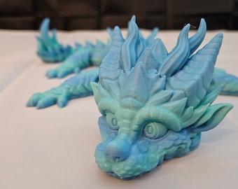 3DP Epic Baby Dragon 3D Printed Fairy Dragon TikTok Articulated Fidget Desk Toy High Quality Articulating Dragon