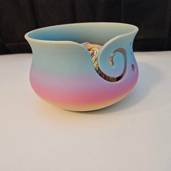 Yarn Bowl Curved 3D Printed !!!Yarn Not Included!!!