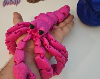 Large Articulated Hermit Crab And Shell 3D Printed Stress Relief Fidget