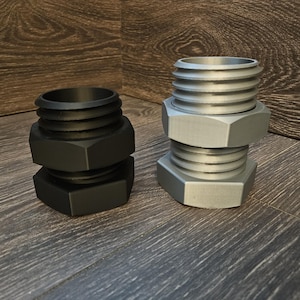 Pen Holder Nut and Bolt Pencil Holder Desk Organizer 3D Printed Storage Container