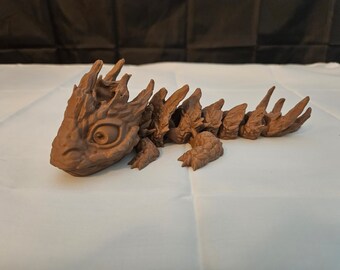 3DP Baby Rock Dragon  Fairy Dragon TikTok Articulated Fidget Desk Toy High Quality Articulating Dragon 3D Printed