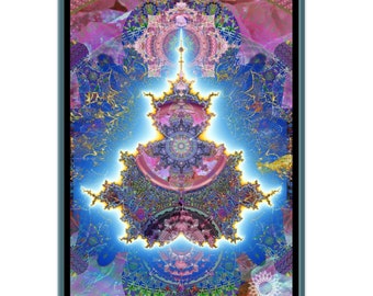 Mandelbrot Mandala Art Print: Sacred Geometry, Spiritual Symbol