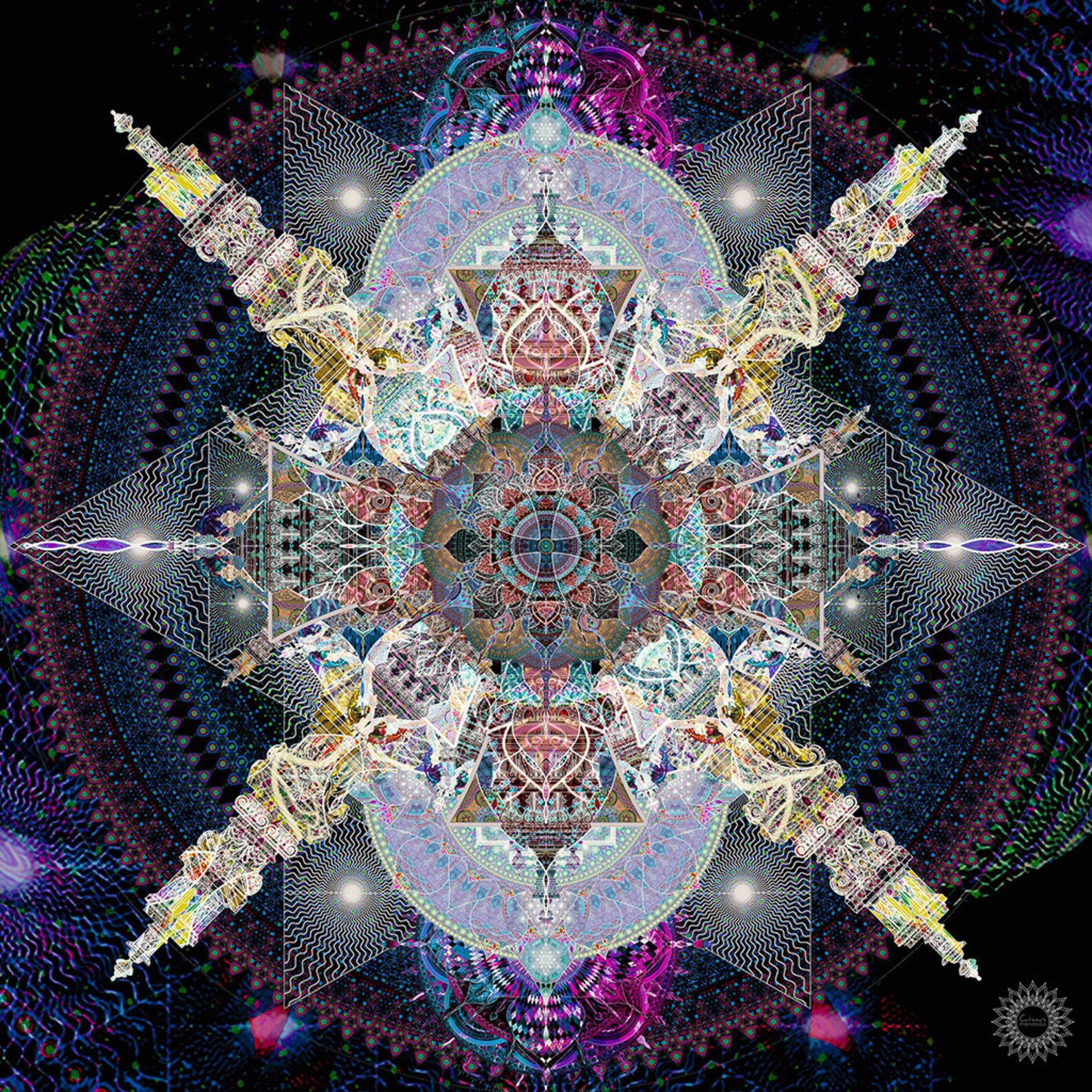 Mandala Wall Art Sacred Geometry Mandala Spiritual Harmony Mandala Home ...