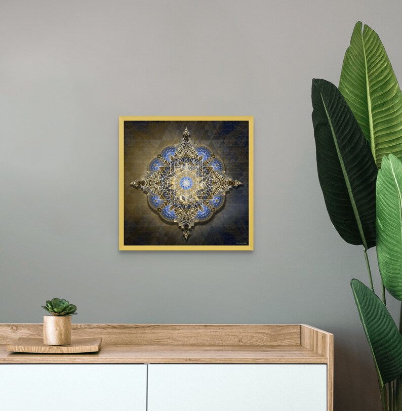 Mandala Wall Art, Sacred Geometry Mandala, Spiritual Harmony Mandala