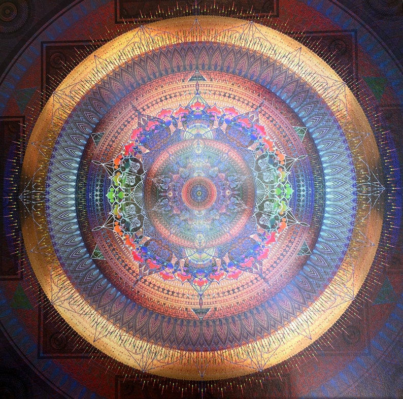 Mandala Wall Art, Sacred Geometry Mandala, Spiritual Harmony Mandala