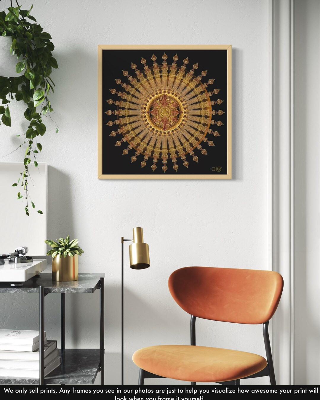 Mandala Art Print: Sacred Geometry, Spiritual Wall Decor - Etsy