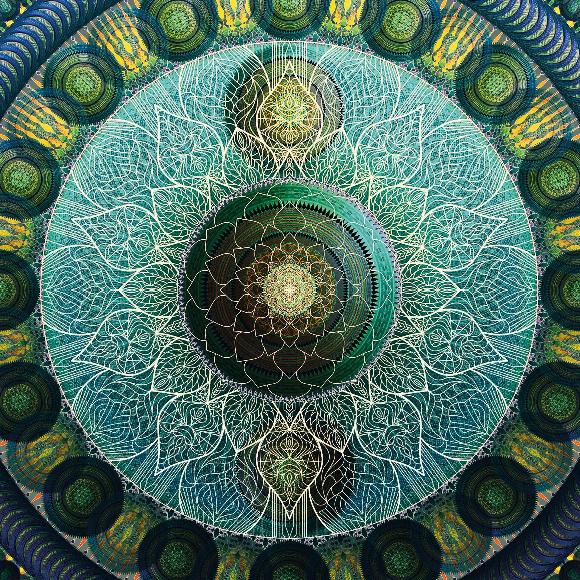 Mandala Wall Art, Sacred Geometry Mandala, Spiritual Harmony Mandala ...